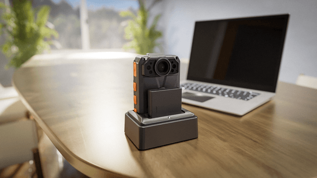 Bodicam-Camera-In office with charger